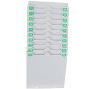 Healeved Porte-cartes de Pointage Mural Rétractable pour 20 Cartes, Support Robuste en Matériau Sélectionné, Détendeur de Cartes de Présence Bureau, Installation sans Perçage Adaptée