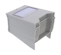 Healeved Porte-Cartes Multi-Grilles Mural 20 Emplacements en Plastique Rigide Transparent pour Gestionnaire de L'Information en Entrepôt Bureau et Salle de Classe