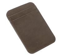 Healeved Porte-Cartes PU Et Pratique Étui De Protection pour Cartes Identité pour Bureau Couleur Gris Foncé