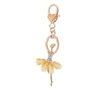 Healeved Porte-clés Danseuse De Ballet Bijou Pour Filles Pendentif Cristal Accessoire De Sac Cadeau Pour Fête Anniversaire