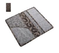 Healeved Porte-Documents Voiture Imperméable Grand Format Étui Multifonction pour Carte D’Assurance et Carte Grise Porte-Carte Léopard à Grosse Capacité Compatible Permis de Conduire