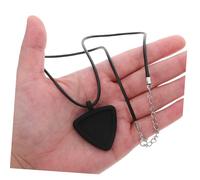 Healeved Porte Médiator Guitare Silicone avec Pendentif Triangle Organiseur Portable Suspendu pour Guitaristes Étui Pendentif Pratique avec Cordon de Rangement