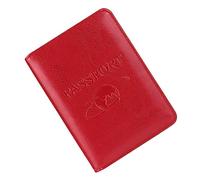 Healeved Porte Passeport RFID Rouge Multifonctionnel Pochette Portable pour Voyage Organiseur de Billets Avion et Documents pour Garder Vos Affaires Sécurité et Organisées