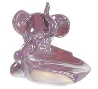 Healeved Porte-Savonnette en Céramique Éléphant Violet Auto-Drainant pour Salle de Bain Accessoire Décoratif Étanche et Facile à Nettoyer Support Savonnette Original pour Lavabo