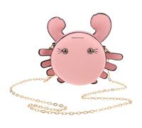 Healeved Portefeuille Femme Mignon Forme de Crabe Petit Porte-Monnaie Compact avec Rangement Pratique Accessoire pour Usage Quotidien