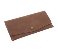 Healeved Portefeuille Porte-Monnaie en Similicuir PU Marron, Compact et Double Volet, Organisateur de Cartes de Crédit Multiples Emplacements, Étui Pratique pour Reçus, pour Usage