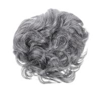 Healeved Postiche Courte Bou Argentée pour Femme Mature Accessoire de Déguisement Réaliste pour Halloween et Fêtes de Carnaval