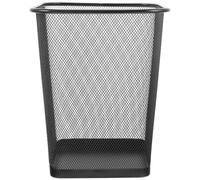 Healeved Poubelle en Fil de Fer Noir Maille Métallique Petite Taille 5L pour Bureau et Maison Corbeille à Papier Recyclage Base Métallique Solide pour Chambre et Espace de Travail