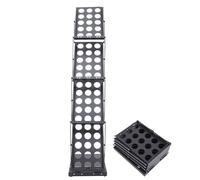 Healeved Présentoir à Brochures Pliable en Alliage Noir A4 Support Portable pour Exposition et Magasin Porte-Documents Multifonctionnel pour Brochures Catalogues et Magazines Léger et