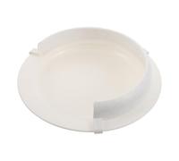 Healeved Protège-assiette anti-éclaboussures, utilisable d'une seule main, pour les personnes âgées, handicapées ou atteintes de la maladie de, 15 cm, blanc.
