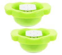 Healeved Protège-doigts Robuste pour Râpe à Aliments, Support de Sécurité Multifonction en Plastique Léger Vert, Lot de 2 Pièces, Accessoire Pratique Cuisine et Éminceur Légumes