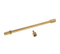 Healeved Rallonge de Valve de Pneu en Laiton 140 MM Rallonge de Valve Droite Compatible Vélo Moto et Voiture Accessoire Pratique pour Gonflage Facile des Pneus