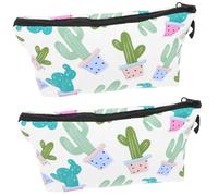 Healeved Rangement Beauté Compact Trousse De Maquillage Portable 2 Pièces Trousse De Voyage pour Cosmétiques Trousse De Toilette Élégante pour Femmes Filles Partout