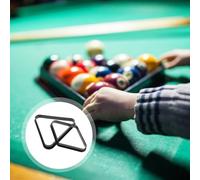 Healeved Râtelier Triangulaire pour Boules de Billard 2 Pièces en Plastique Noir Grand Format 572 Pouces Cadre pour Billard Américain et Jeu de 9 Balles Accessoire Pratique