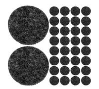 Healeved Recharge de 200 Coussinets en Coton Parfumé pour Diffuseur D’huiles Essentielles, Disques Ronds Ø 22 Mm Gris Foncé Compatibles Pendentifs Aromathérapie, Bracelets et