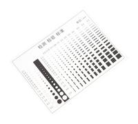 Healeved Règle de Mesure des Défauts Transparente en Film Plastique 01 MM Épaisseur Outil Précis pour Détection Ponctuelle et Inspection Visuelle Tableau de Contrôle 04-20 sans