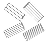 Healeved Règle de Précision pour Peinture Diamant en Acier Inoxydable Revêtement Nano Lot de 4 Pièces pour Alignement des Strass Outil Léger pour DIY et Loisirs Créatifs