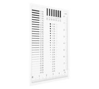 Healeved Règle Transparente de Mesure Haute Précision pour Fissures Jauge D’Estimation de Largeur de Ligne et Détection des Défauts Outil Polyvalent D’Inspection des Rayures et Taches