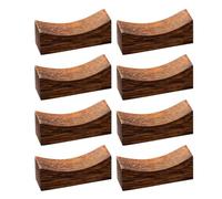 Healeved Repose- Compatible Lave-Vaisselle et en Bois Café Lot de 8 Design Japonerie Élégant et Simple Support Stable pour Cuillères et Fourchettes Fourchettes