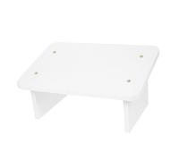 Healeved Repose-Pieds Antidéfatigue Incliné 30 Cm Couleur Blanc Chaud, Tabouret sous Bureau en Bois Pratique, Marchepied pour Adultes, Tapis Ergonomique pour Bureau et Maison
