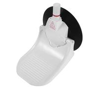 Healeved Repose-Pieds de Pliable 130mm Antidérapant à Ventouse | Abs, Semelle Caoutchouc Epdm, Points de Surface, pour Carrelage et Verre, Voyage et Camping
