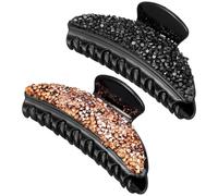 Healeved Resin Perles Pince À Cheveux 2Pcs Griffes De Cheveux Grandes Cheveux Mâchoires À Mâchoire Accessoire Pour Les Filles ()