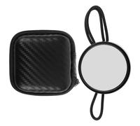 Healeved Rétroviseur de Plongée sous-Marine Rond avec Corde Élastique Réglable Miroir Convexe à Fixation Latérale pour Vision Panoramique Accessoire Sécurité Plongée en Milieu Marin