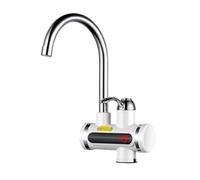 Healeved Robinet D'eau Cuisine avec Affichage Numérique Led, Mitigeur Eau Chaude et Froide, Acier Inoxydable, Rotation 360°, pour Évier Cuisine et Lavabo Couleur Couleur Aléatoire