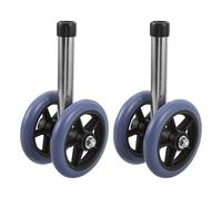 Healeved Roue de déambulateur remplaçable, 1 paire, accessoires de roues de rechange avec rotation pivotante et direction fluide, pour personnes âgées en bibliothèques