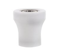 Healeved Roue de Guidage à Roulement à Rouleaux pour Rameur Fitness Poulie à Rail Rond en Plastique Butée Anti-Glissement Roue de Remplacement Silencieuse pour Coussin de Genoux Mobile,