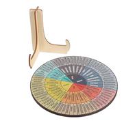 Healeved Roue des Émotions en Bois Double Face 20 Cm Support Cercle des Émotions Apaisantes Décoration Bureau et Maison Outil D’éducation Émotionnelle