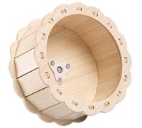 Healeved Roue d'exercice Silencieuse en Bois pour Hamster et Écureuil, Interactif pour Garder Votre Petit Animal Actif Santé