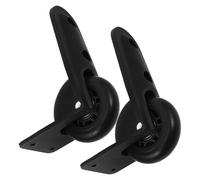 Healeved Roues de Rechange pour Valise 2 Pcs Noir, Kit Réparation Bagages avec Roulettes Pivotantes Silencieuses en Plastique Solide, Compatibles Valises à Roulettes pour Voyage