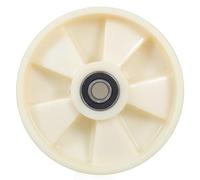 Healeved Roues Pivotantes pour Transpalette Manuel en Nylon 200x50 Mm avec Roulements à Billes - Paire de Roues Silencieuses Résistantes à L’usure, Pivot Flexibles pour Entrepôts