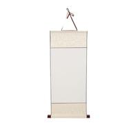 Healeved Rouleau Suspendu Vierge en Papier Xuan Blanc 40X120 CM Papier à Calligraphie Chinoise Semi-Brut Rouleau Mural pour Peinture et Écriture Traditionnelle Résistant pour Art Chinois