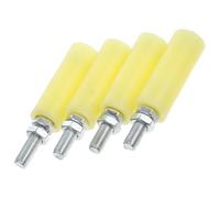 Healeved Roulettes Nylon pour Portail Coulissant Électrique Lot de 4, Roues de Guidage Silencieuses et Faciles à Installer pour Portes de Garage et Usage Intérieur
