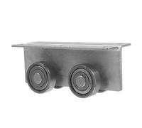 Healeved Roulettes pour Portes Coulissantes en Acier Galvanisé Double Poulie Roulement à Billes en Inox Universelles pour Fenêtres et Moustiquaires Glissement Silencieux et Résistant