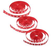 Healeved Ruban en Satin Rouge 9 MM de Cœur Lot de 3 Rouleaux de 45 M Décor Saint-Valentin Mariage et Fête des Mères Ruban Frisé pour Emballage Présent et Loisirs Créatifs
