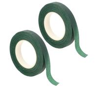 Healeved Ruban Vert 2 Pcs pour Tiges de Bouquets Ruban Flexible Non Collant pour Confection de Fleurs DIY pour Compositions et Décoration de Fleur