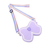 Healeved Sac à Bandoulière Silicone pour Garçon Fille Sac Élégant avec Noeud pour Accessoire Pratique pour Petites Aventurières