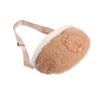 Healeved Sac Banane Femme Chic à Motif Ours Pochette de Couleur Beige Élégante et Pratique pour Shopping et Voyage