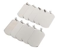 Healeved Sachet de 10 Pendentifs Porte-Clés Décoratifs en Acier Titane Pendentifs Militaires pour Hommes Dimensions 49X28X18 MM Couleur Acier Inoxydable Accessoires DIY pour Collier