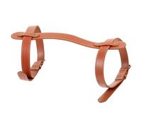 Healeved Sangle en Cuir pour Tapis de Sol Extérieur 69 Cm, Sangle de Transport pour Couverture de Camping, Accessoire de Matériel de Camping Résistant en Polyuréthane et Métal,