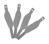 Healeved Sangles de Pédales Antidérapantes Réglables en Caoutchouc pour Vélo D’Exercice Lot de 2 Paires Gris Accessoires Universels pour Équipements Fitness et Repose-Pieds Compatibles