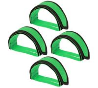 Healeved Sangles de Pédales de Vélo Antidérapantes Réglables en Nylon Résistant Cale-Pieds Doubles Adhésifs Verts Lot de 2 Set de Paires pour Pignon Fixe VTT et Vélo de Route Maintien