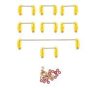 Healeved Satellite pour Clavier Mécanique, Stabilisateur PCB Plaqué Or en Acier Inoxydable, Jeu 1 Set, Modèles 6,25U 7U 2U, Léger et Portable