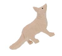 Healeved Sculpture de Renard en Bois à Peindre, Statue Animale Artisanale Rustique, Décor Bois Naturel pour Maison et Jardin, Surface à Personnaliser, Style Ferme Bohème