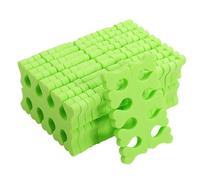 Healeved Séparateurs D'orteils en Éponge de Cœur 100 Paires Format Jetable Protection Valgus Soins Pieds Garçon et Filles Verts pour Pédicure Hygiénique et Confort Quotidien