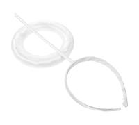 Healeved Serrage-Tête Ange Blanc Léger Couronne Halo Bandeau Fin pour Femmes Accessoire de Costume Cupidon et Cosplay D’Ange pour Saint-Valentin Halloween Fêtes et Enterrements de Vie