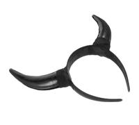 Healeved Serrage-tête pour Garçon et Filles Corne Noire en Plastique Léger Accessoire de Costume Amusant et Fashion pour Performance et Vie Quotidienne